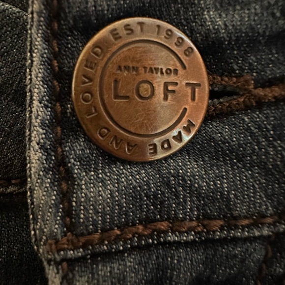 LOFT Women's Curvy Skinny Jeans P Petite- Dark Blue - Picture 2 of 16